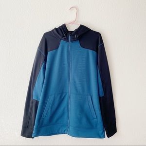 C9 by Champion Duo Dry Men's Zip Up Hoodie Sweater Blue & Black Size XXL